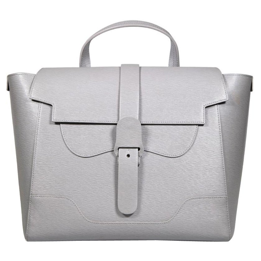 Sac à dos Maestra convertible en cuir gris Senreve en vente