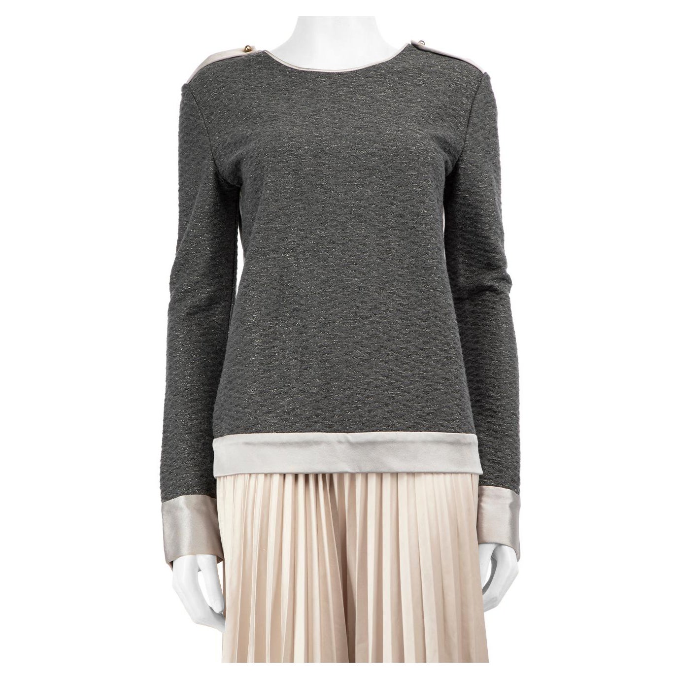 Top in maglia grigio Prabal Gurung taglia S