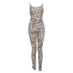 Alice + Olivia Leopard Print Sleeveless Jumpsuits Size XXS