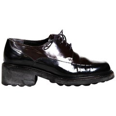 Clergerie - Oxfords in pelle marrone e nera - taglia 7