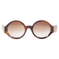 Loewe Brown Anagram Tortoise Shell Sunglasses