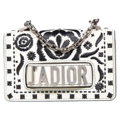 Dior Floral Embroidered J'adior Mini Flap Bag