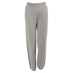 Loro Piana - Pantalon de survêtement gris en cachemire, taille XS