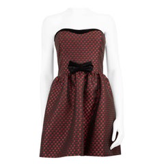 Valentino Garavani Red Valentino Heart Jacquard Mini Dress Size M