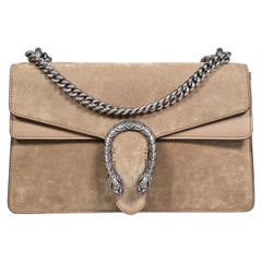 Gucci Taupe Suede Small Dionysus Shoulder Bag