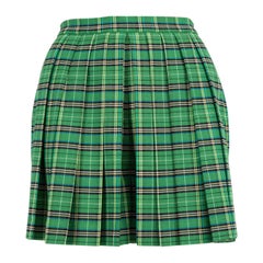 Maje Grün karierter Skort Größe S