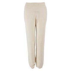 Loro Piana Ecru Baby Cashmere Knit Sweatpants Size XS