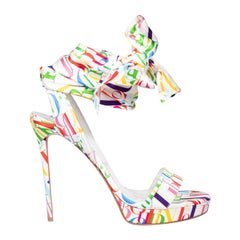Christian Louboutin Satin ABC Du Desert 120 Heels Size IT 41