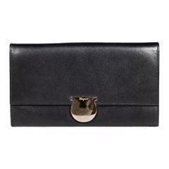 Salvatore Ferragamo Black Leather Wallet