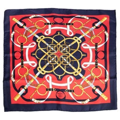 Hermès Eperon by Henri d'Origny Silk Scarf
