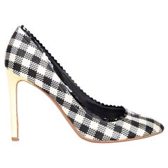 Rochas Gingham escarpins tissés taille IT 40