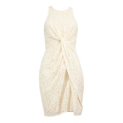 Zimmermann Vestido de Encaje Floral Crudo Talla M