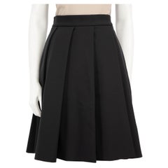 J.W.Anderson Falda plisada negra de largo midi Talla S