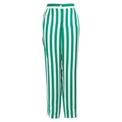 Pantalones a rayas de seda Dolce & Gabbana Talla XL