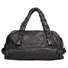 Chanel 2006-2008 Black Leather Lady Braid Bag