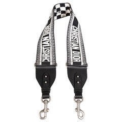 Dior Checkered Embroidered Bag Strap