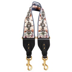 Dior Floral Embroidered Studded Bag Strap