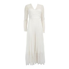 Self-Portrait White Lace Maxi Dress Size S