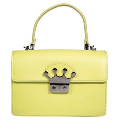 Valentino Garavani Red Valentino Green Leather Crown Buckle Bag