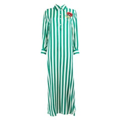 Dolce & Gabbana Silk Striped Maxi Dress Size S