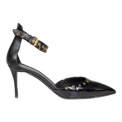 Giuseppe Zanotti Bombas de charol negro con ojales y tachuelas Talla IT 41
