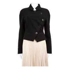 Giacca con bottoni in lana nera Vivienne Westwood Taglia XL