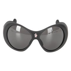 Occhiali da sole oversize Moncler Nero Shield