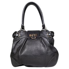 Salvatore Ferragamo Black Medium Leather Handbag