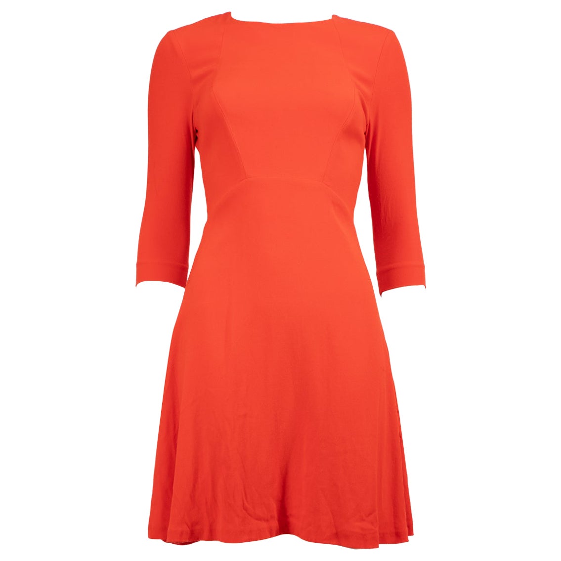 Sandro Orange Opened Back Detail Mini Dress Size S For Sale