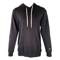 RICK OWENS Taille S Sweat à capuche en coton polyester noir
