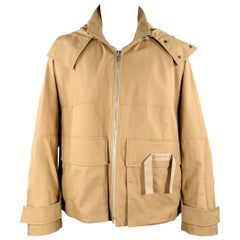 JACQUEMUS Größe 40 Khaki Baumwolle Zip Up Hood's Jacke