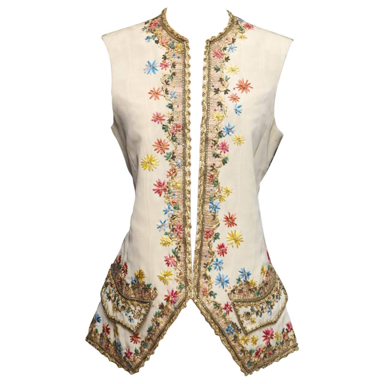 1990s Christian Lacroix Haute Couture Embroidered Jacket