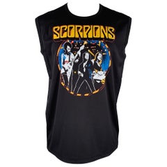JUNYA WATANABE 2022 Größe S Schwarzes ärmelloses T-Shirt aus Baumwolle für Rock Konzerte