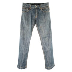 DOLCE & GABBANA Vaqueros rectos de algodón azul talla 28