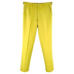 CAROLINA HERRERA Größe 32 Grün Chartreuse Beistelltaschen Kleid Hose