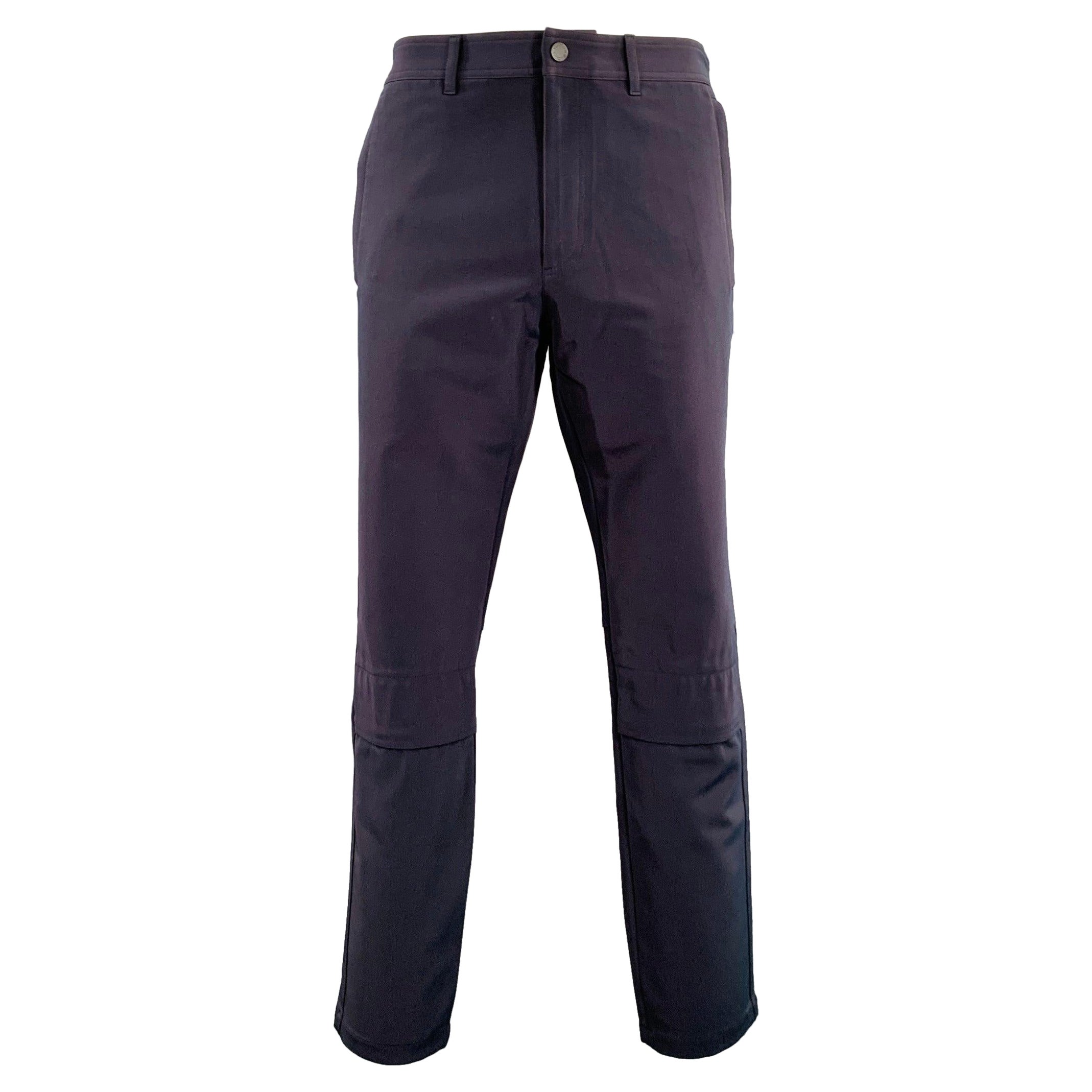 LOUIS VUITTON SS19 Taille 34 - Pantalon casual utilitaire bleu marine en polyester
