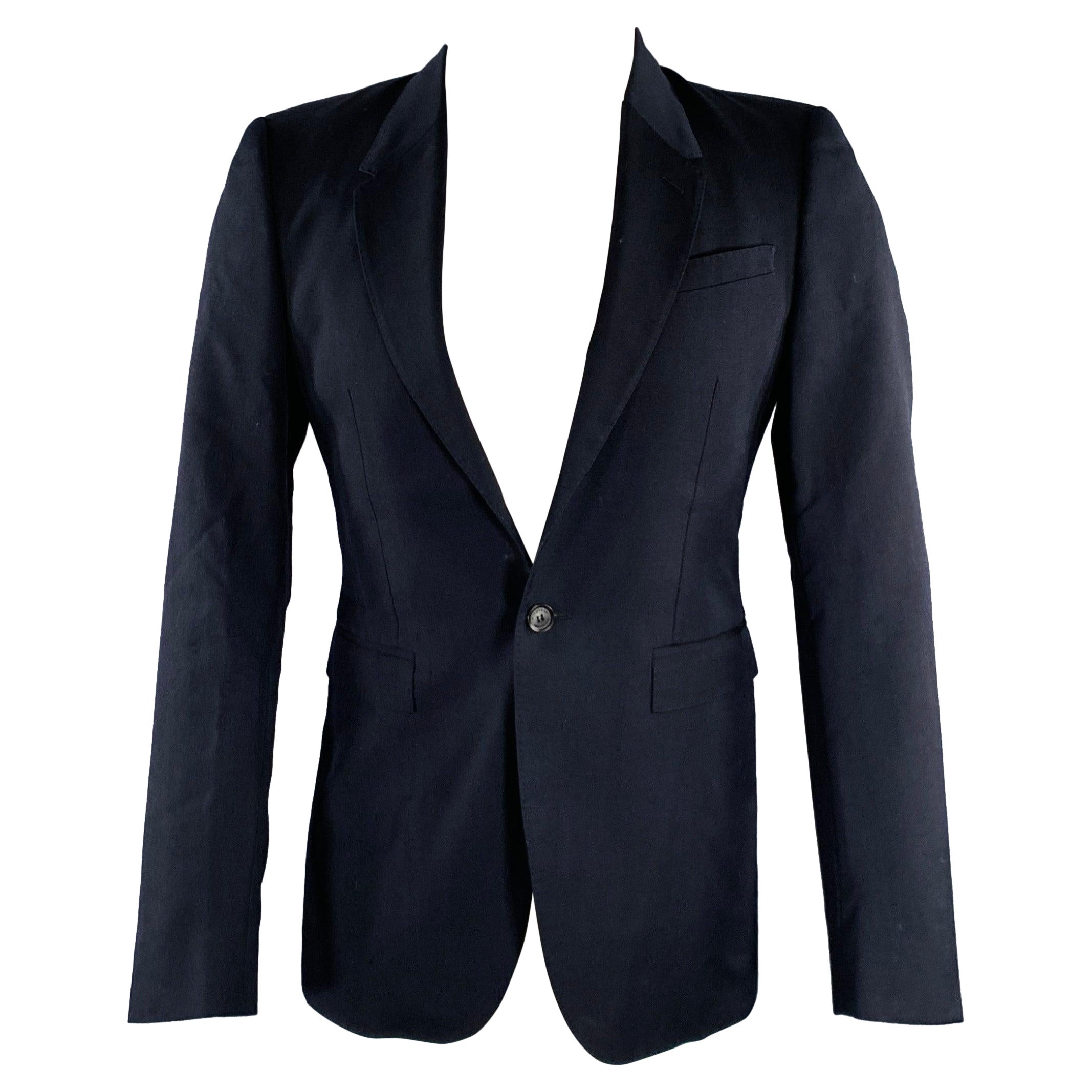 BURBERRY PRORSUM Größe 36 Schwarzer Sportmantel aus Schurwolle und Mohair im Angebot