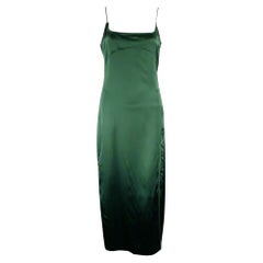 JACQUEMUS Größe 0 -La Robe Notte- Kleid aus grüner Viskosemischung mit Spaghettiträgern in Grün