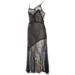 Sheer Silk And Lace Lingerie Slip Dress 1