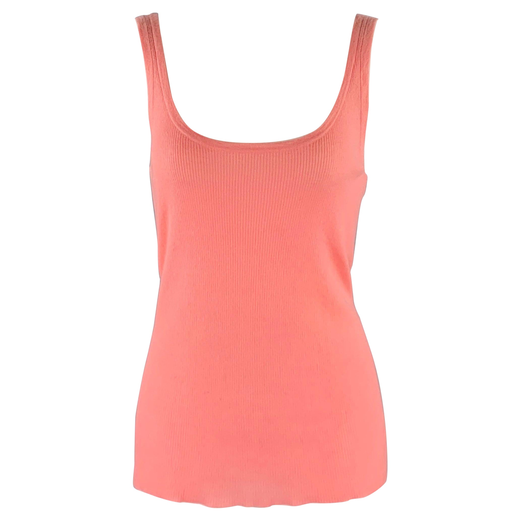 MICHAEL KORS Size M Pink Ribbed Tank Casual Top