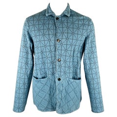 Kapital Size M Blue Black Triangle Cotton Two Pockets Jacket (veste à deux poches en coton)