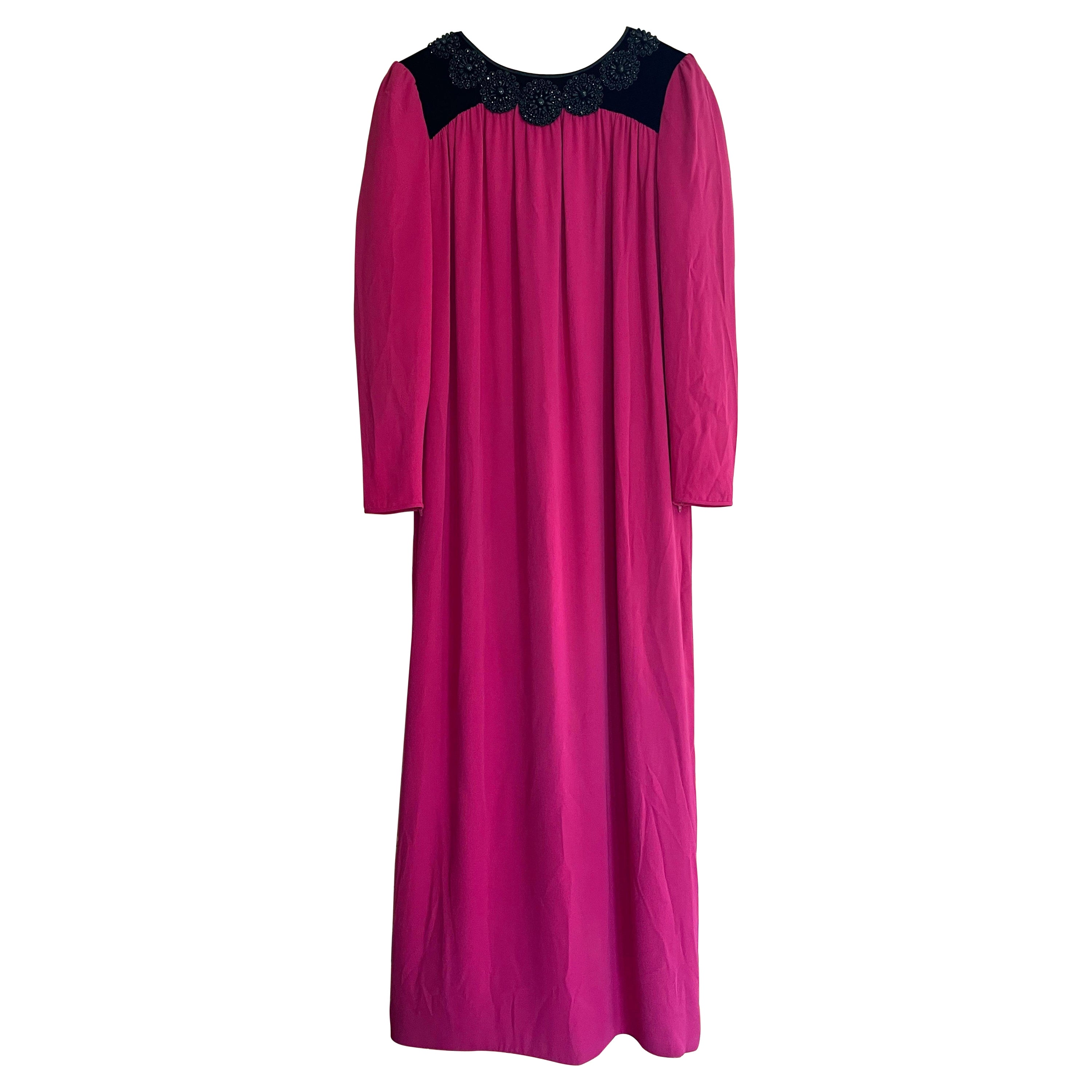 Valentino black cocktail ruffled dress For Sale at 1stDibs