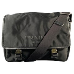 PRADA Black Nylon Messenger Bags