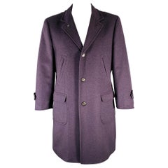 Brunello Cucinelli taglia 48 Cappotto in lana e cashmere viola
