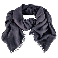 JOHN VARVATOS Navy Cashmere Scarf