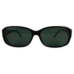 CHANEL Lunettes de soleil Camélia rouge noir monture