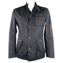 JIL SANDER Size 42 Black Parka Jacket