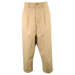 JUNYA WATANABE Size S Khaki Cotton Pleated Casual Pants