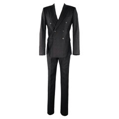 Calvin Klein Collection Taglia 38 Abito nero bianco erica