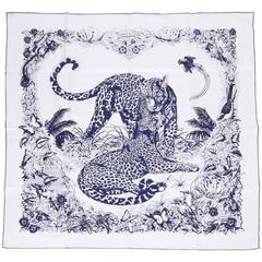 New Hermès Jungle Love Silk Scarf by Dallet in Box
